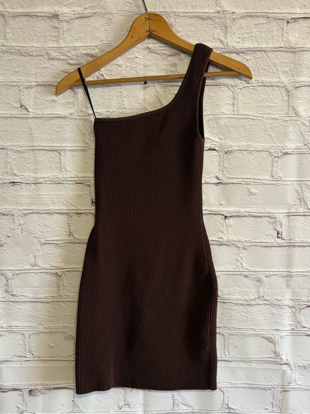 Babaton One-Shoulder Ribbed Bodycon Mini Dress - Picture 10 of 15